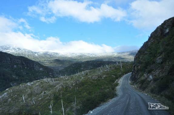 Carretera Austral na região de Villa O'Higgins, no sul do Chile